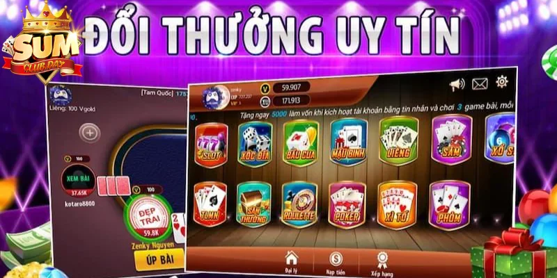 Giới thiệu đôi nét về game đổi thưởng tiền mặt Sumclub